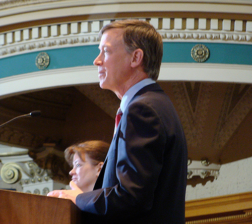 Photo: Hickenlooper speaks about guns and mental health
