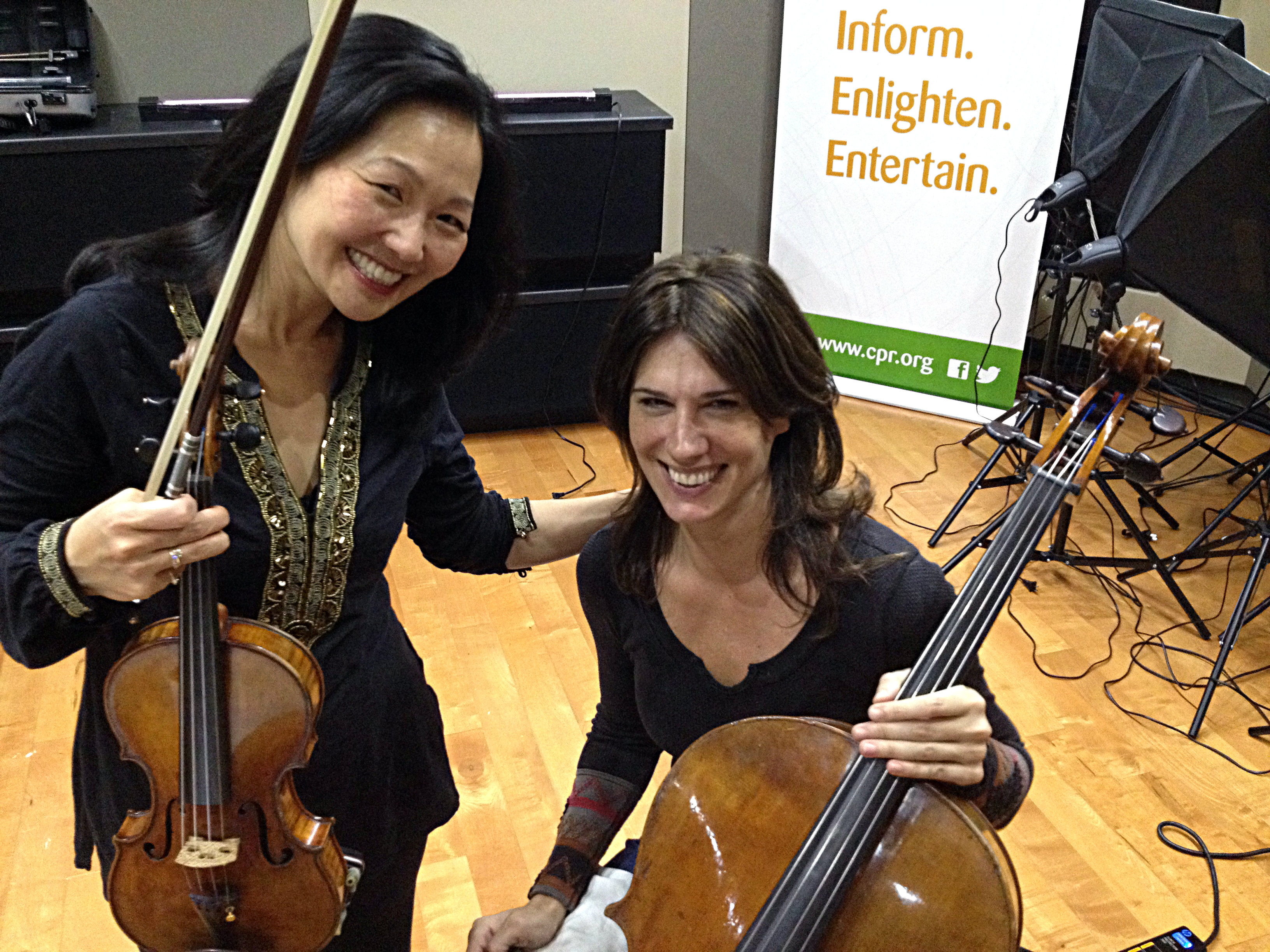 Photo: Yumi Hwang-Williams and Wendy Sutter in the CPR Performance Studio