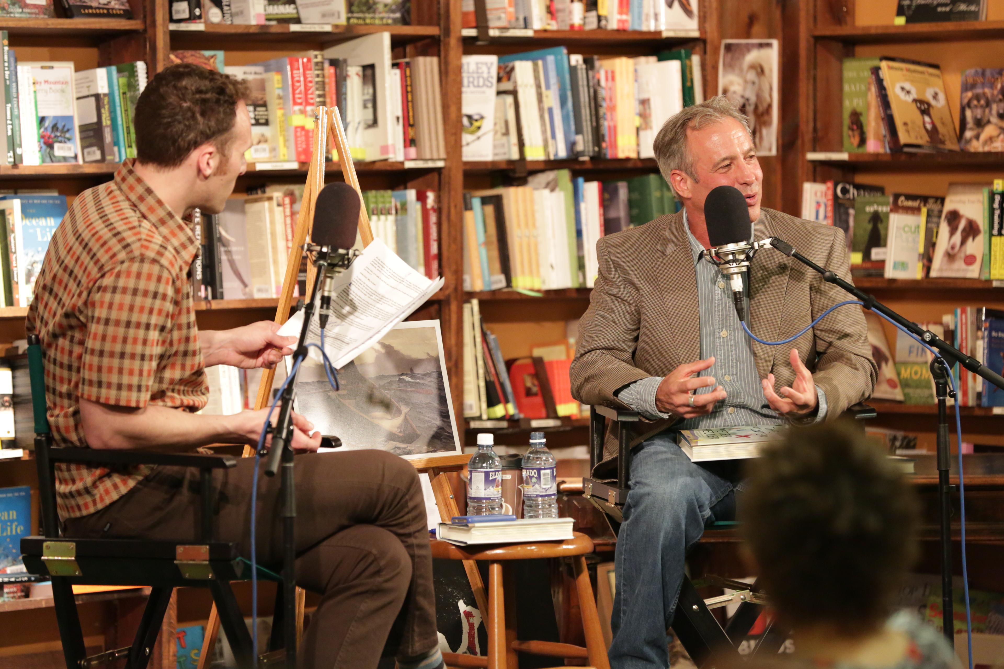 Photo: Author Peter Heller at the Tattered Cover Book Store