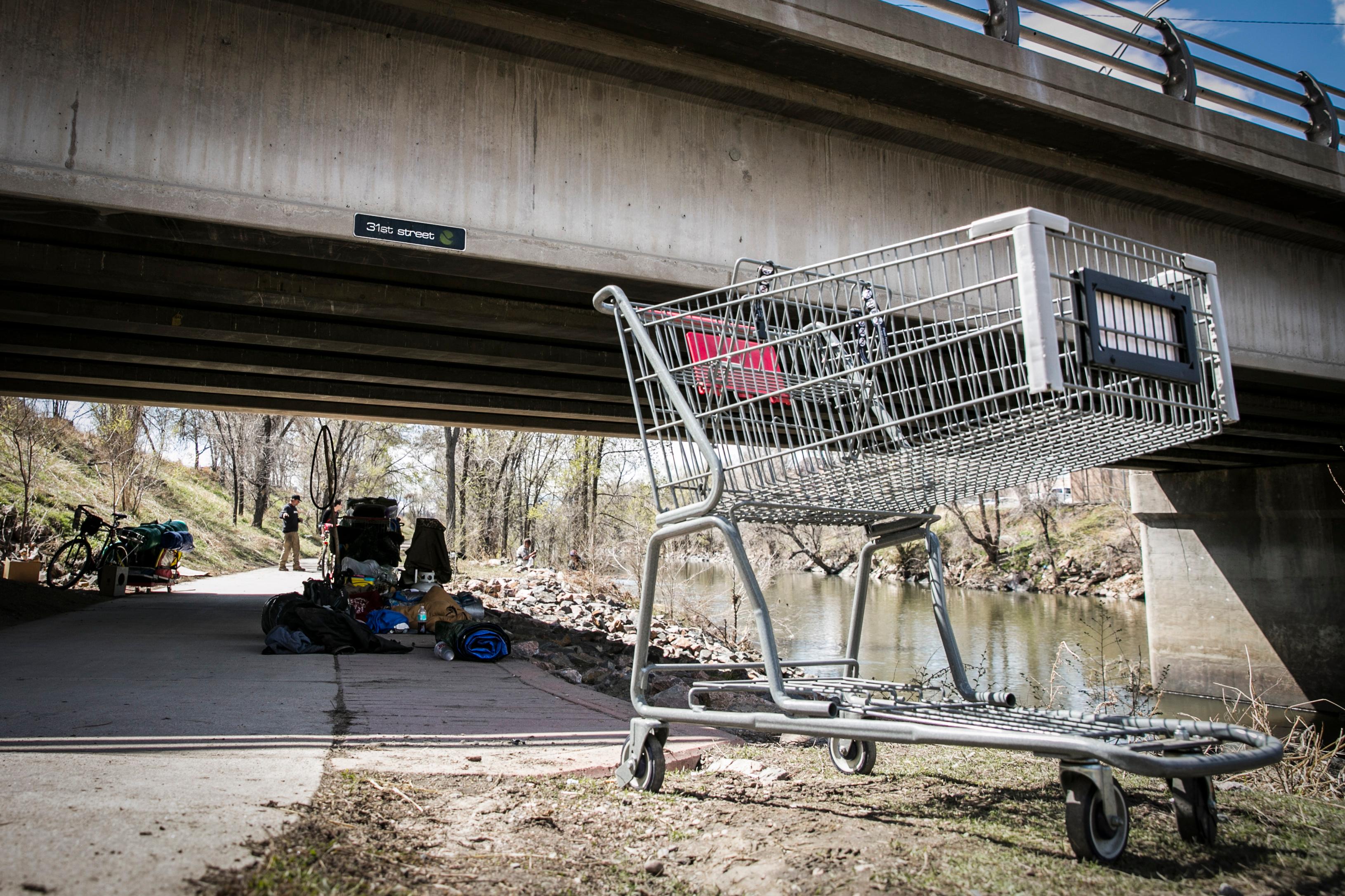 Photo: Denver Homeless 1 | Cart near Platte
