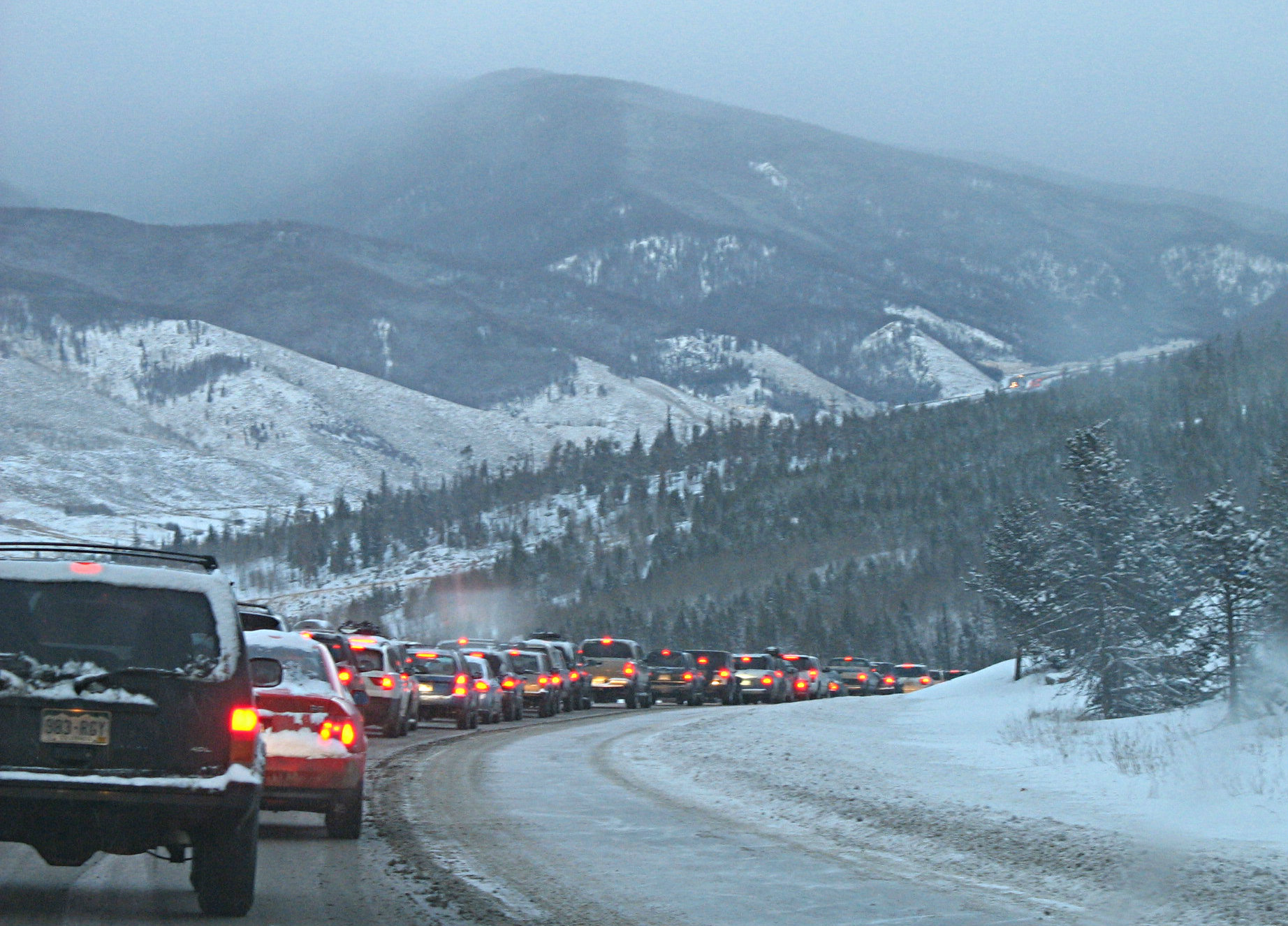 Photo: I-70 traffic between Frisco and Denver