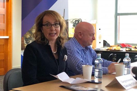 Photo: Gabby Giffords Mark Kelly | Colorado Coalition of Gun Owners Launch