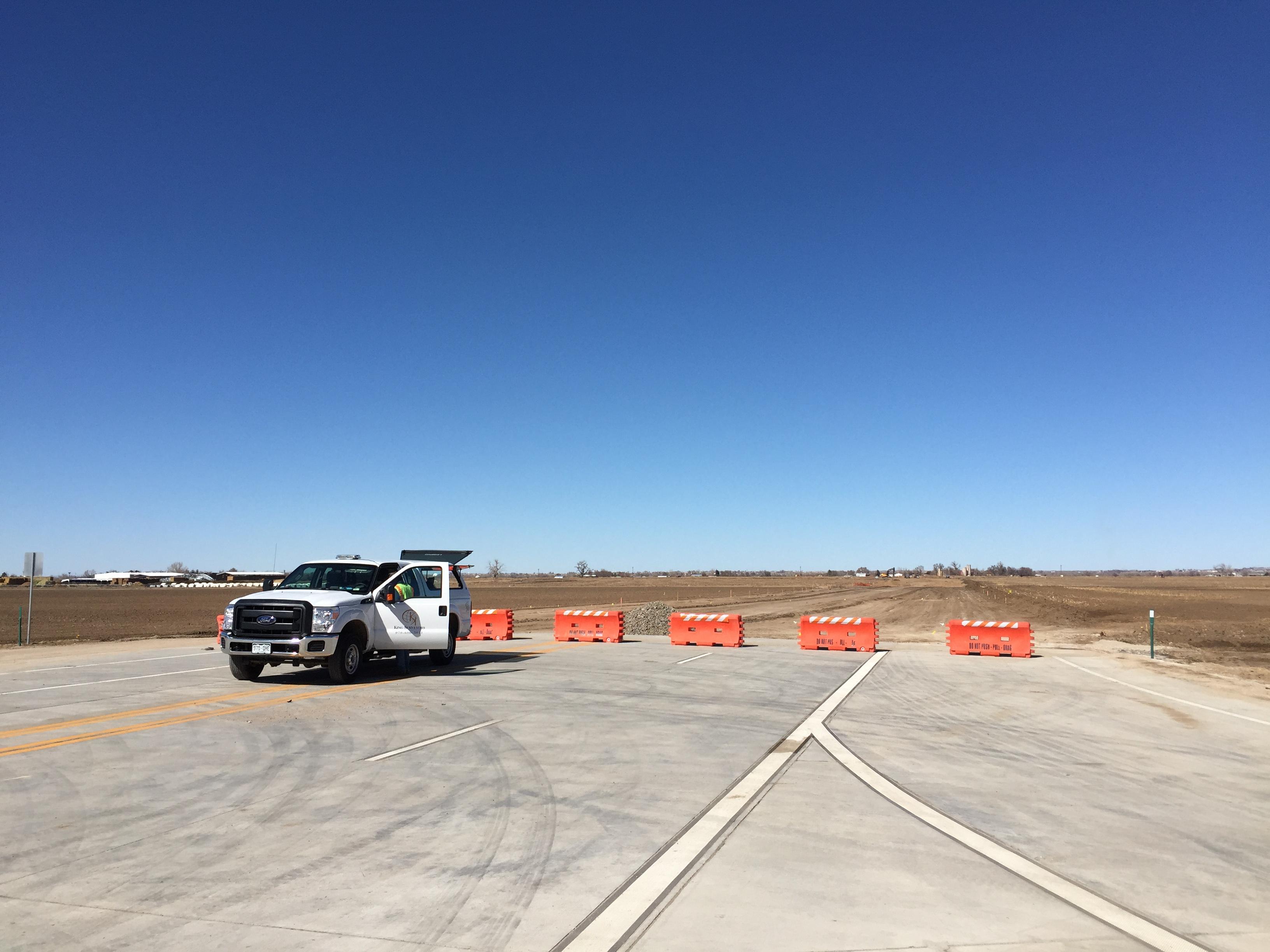 Weld County Road 49 construction