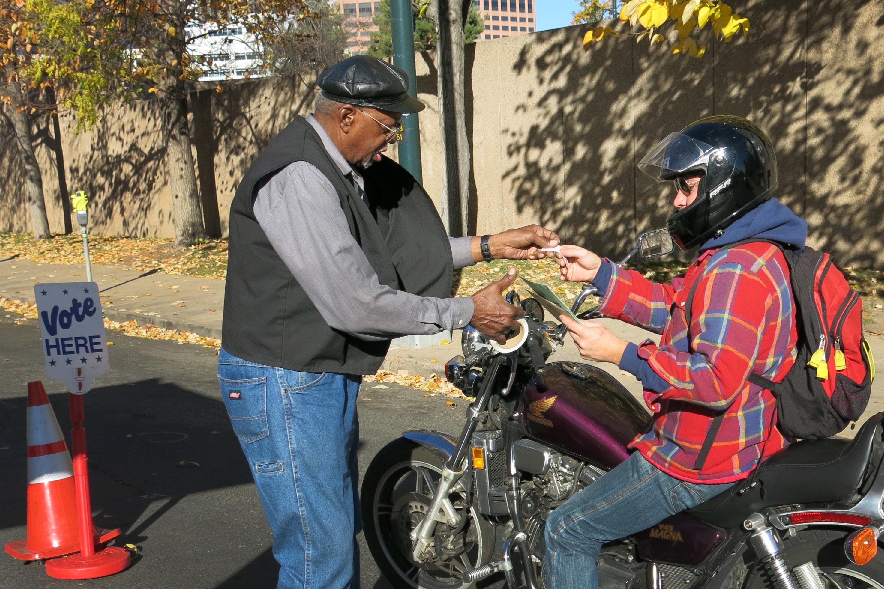 Photo: Election Day 2015, Dropping Off Ballot (MV)