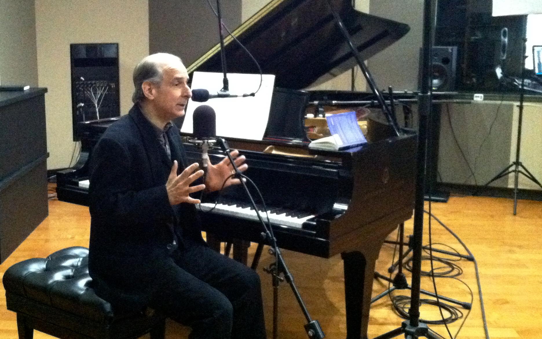 Photo: Bruce Adolphe demonstrates imagination exercises in the CPR Performance Studio