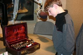 Photo: Ellington Jenkins and his clarinet Bringing music to life