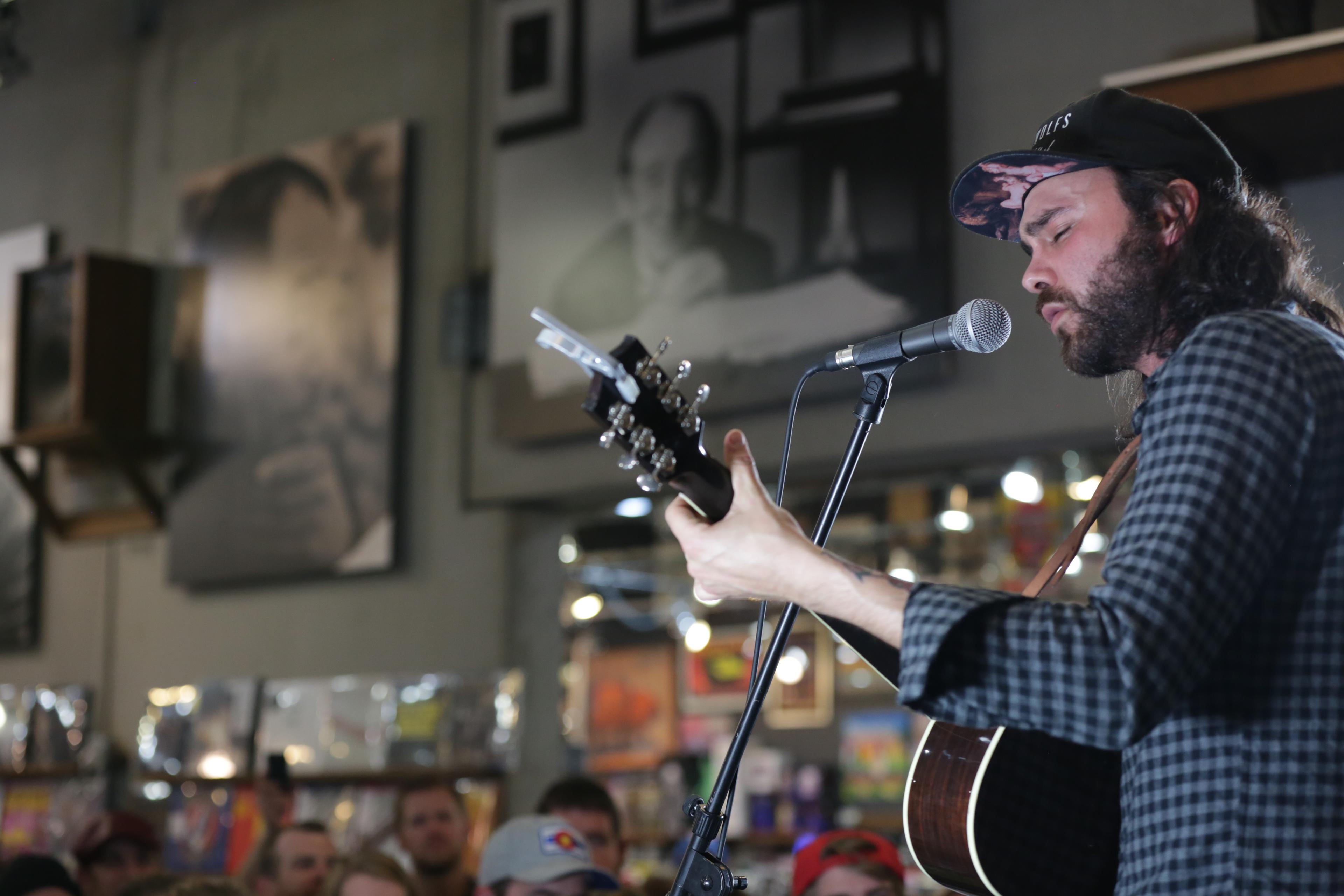 Photo: Shakey Graves performs at Twist &amp; Shout Records
