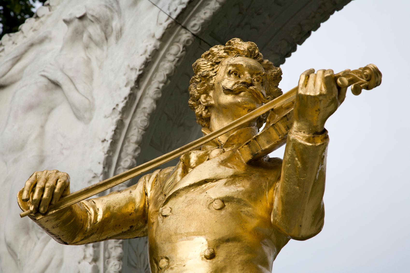 Johann Strauss statue in Vienna