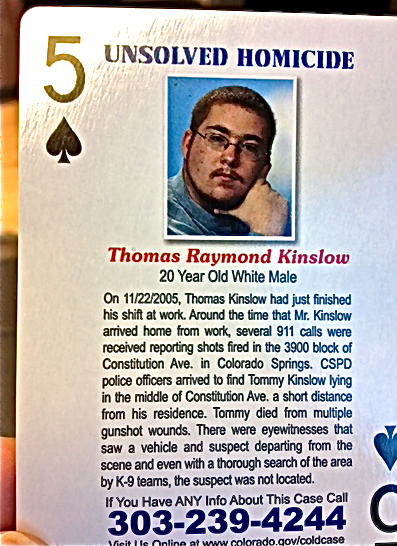 Photo: Tommy Kinslow CBI playing card