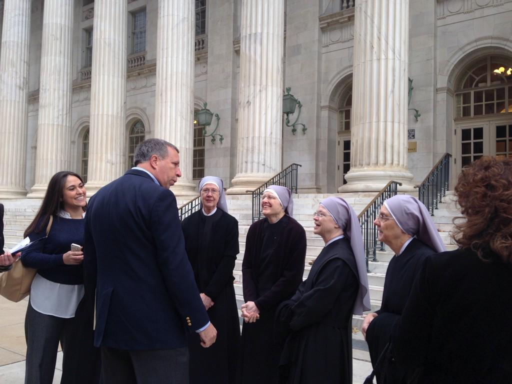 Photo: Little Sisters of the Poor at court