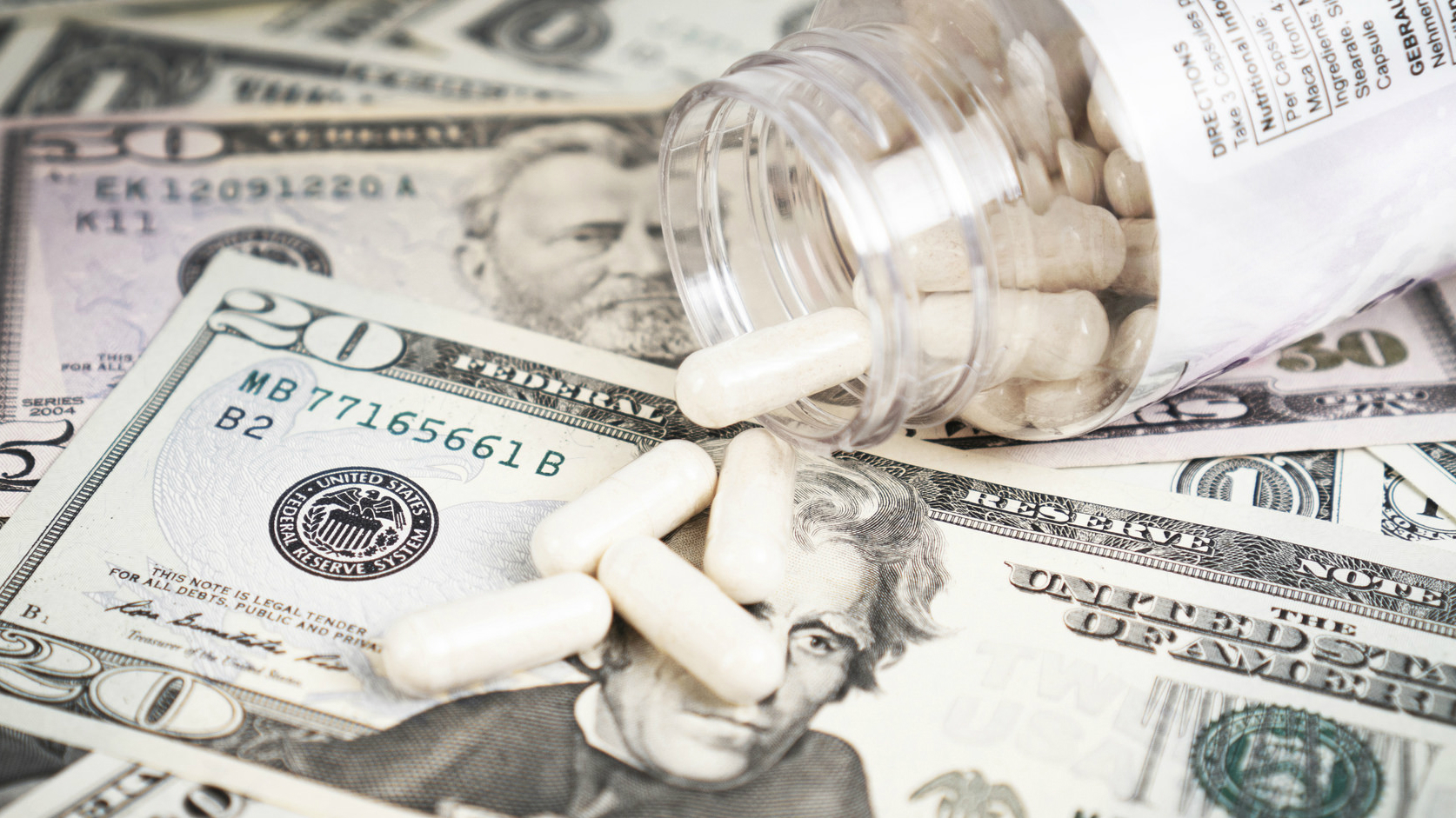 Photo: Money and pills Medicaid