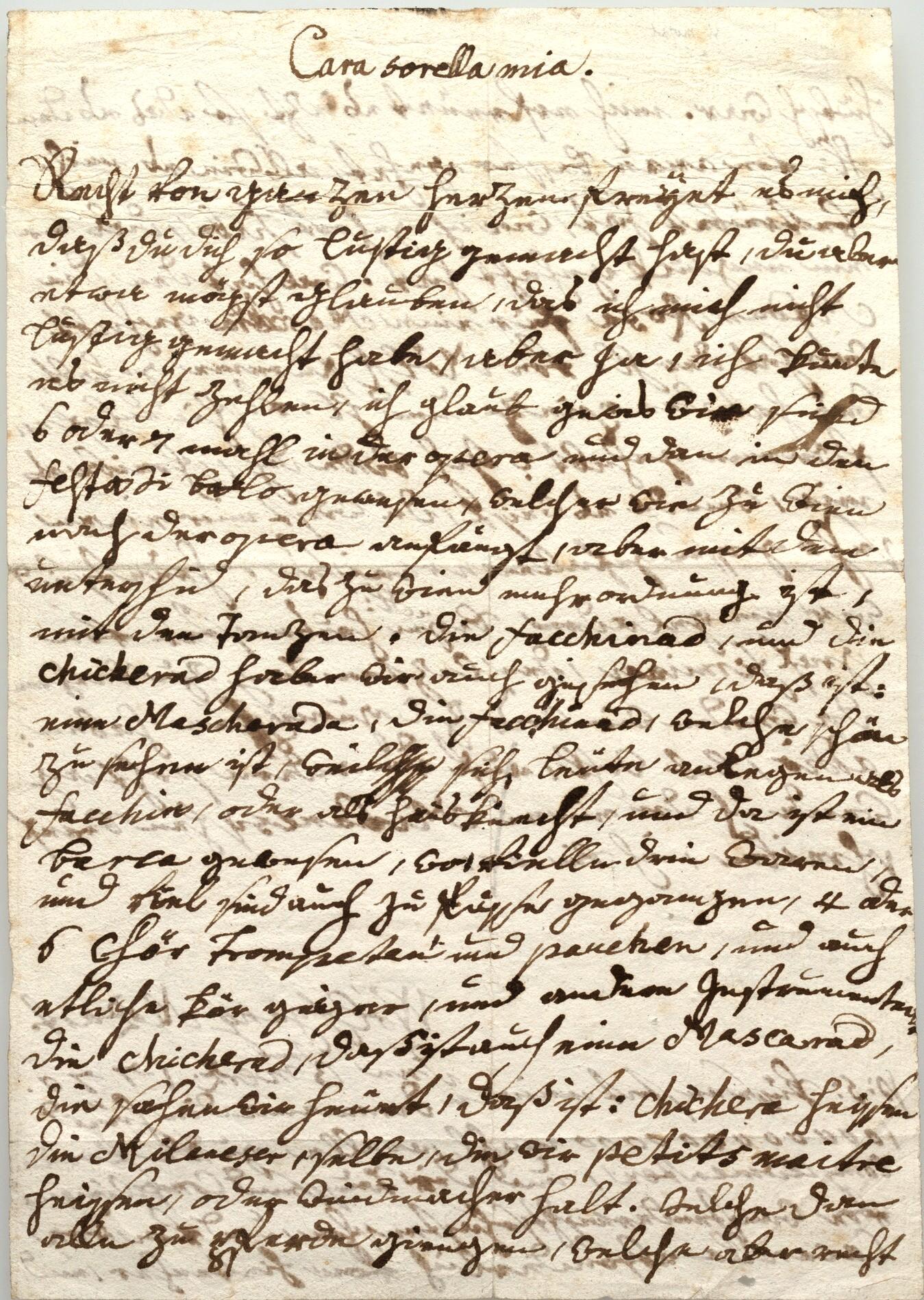 Photo: Mozart letter