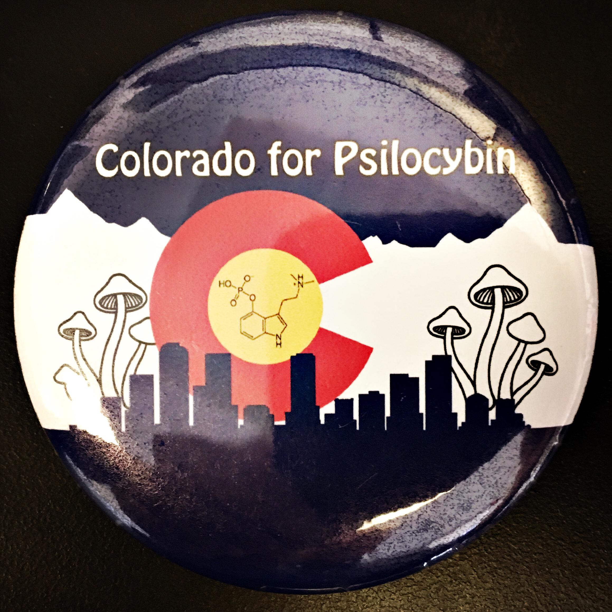 Photo: Colorado for Psilocybin Button
