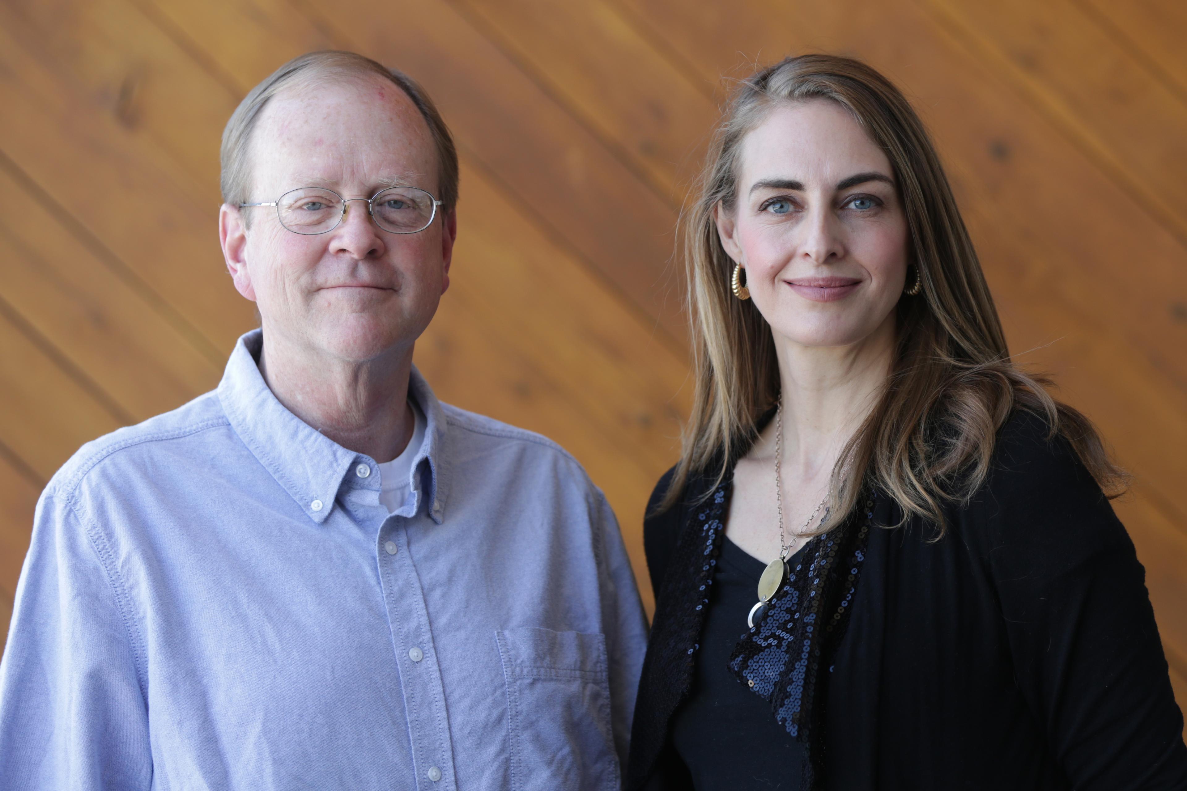 Photo: Political newcomers Kevin Sipple, left, and Electra Johnson