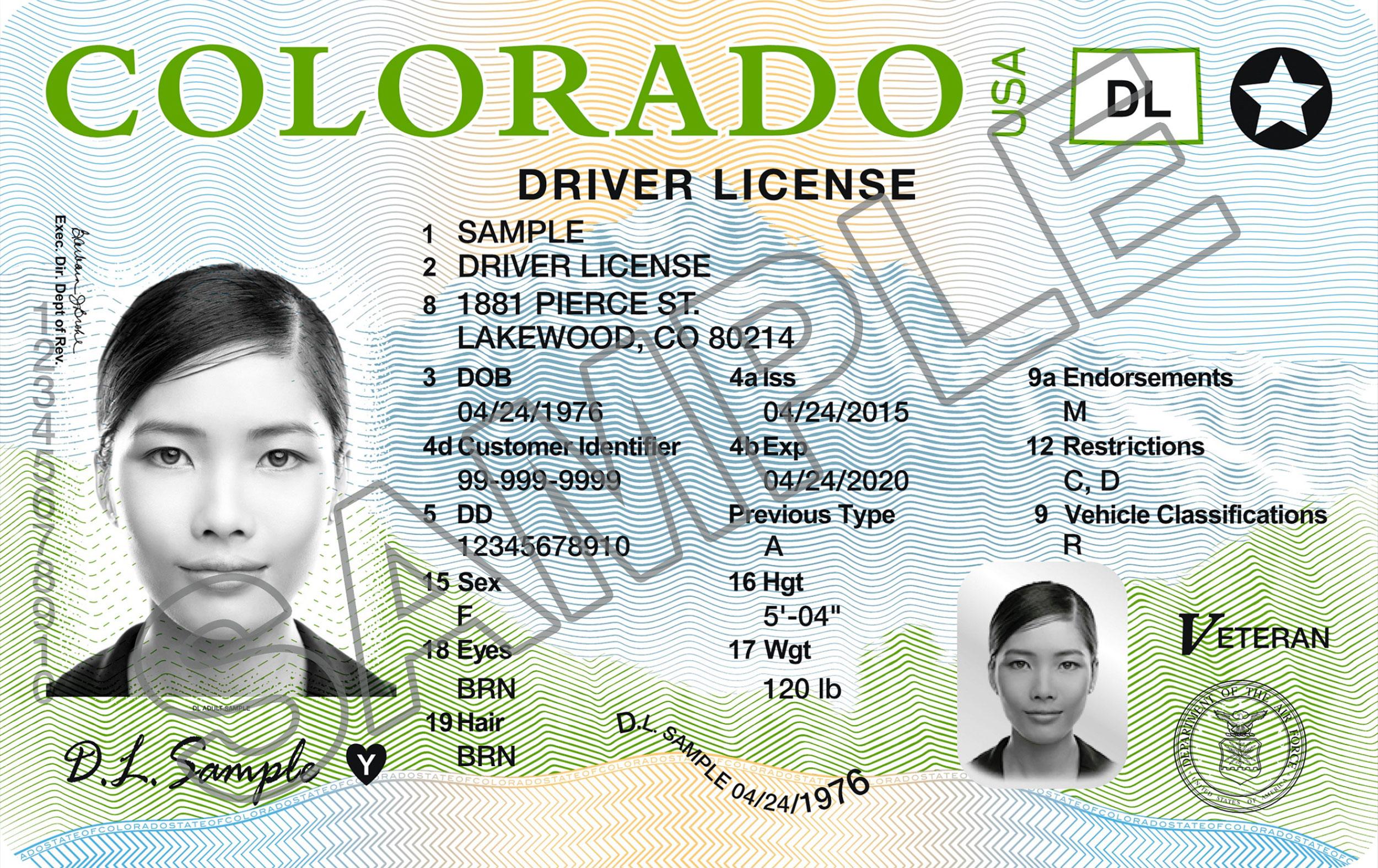 Photo: Colorado 2016 New Driver&#039;s License Design
