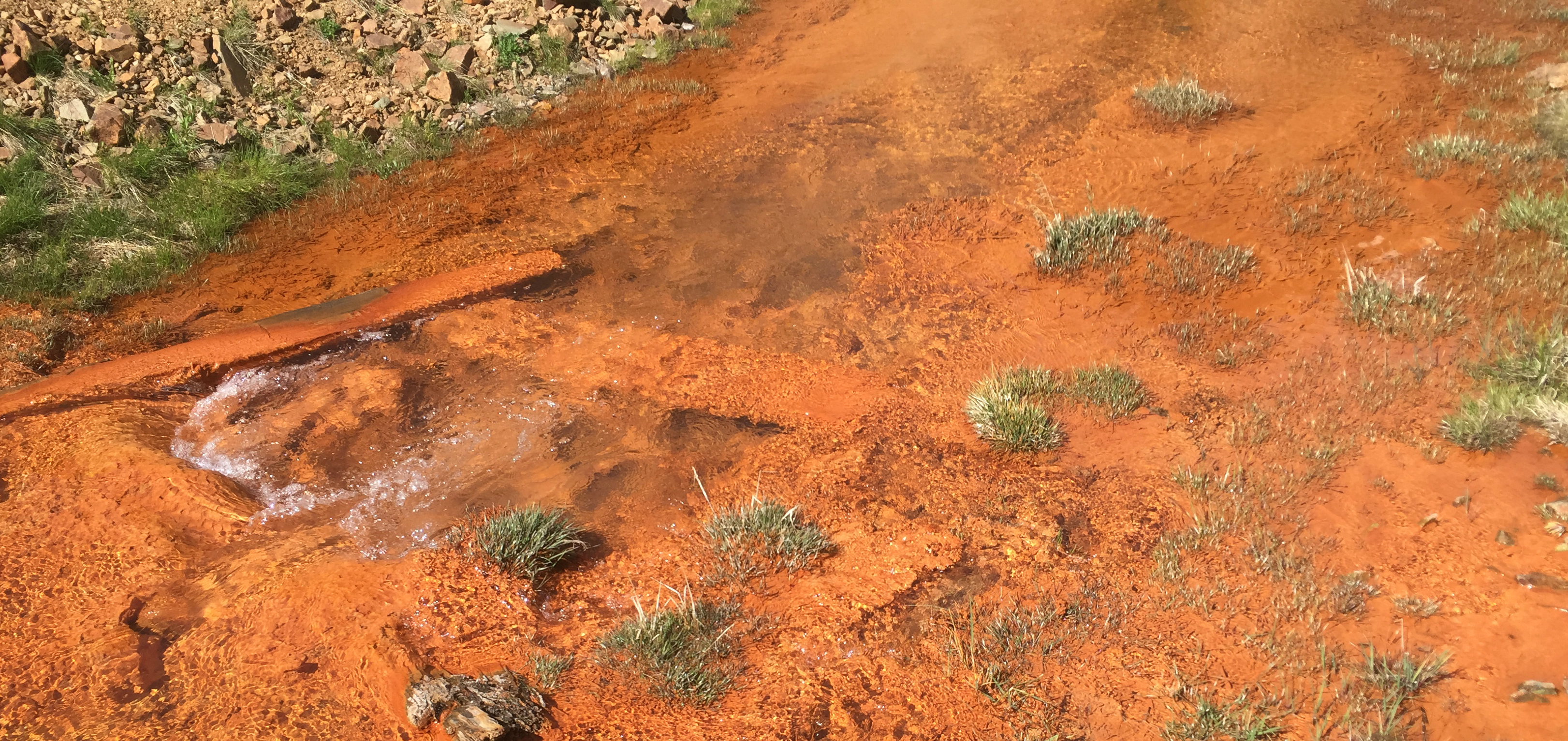 Photo: Orange river water Gold King Mine