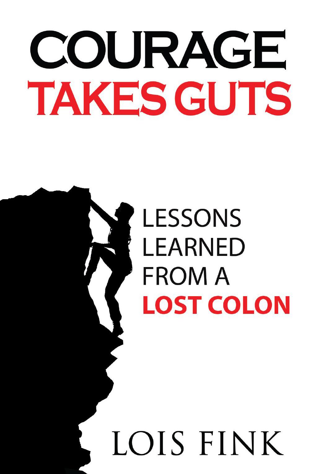 Photo: Courage Takes Guts Ostomy Pouch Book Cover Vertical