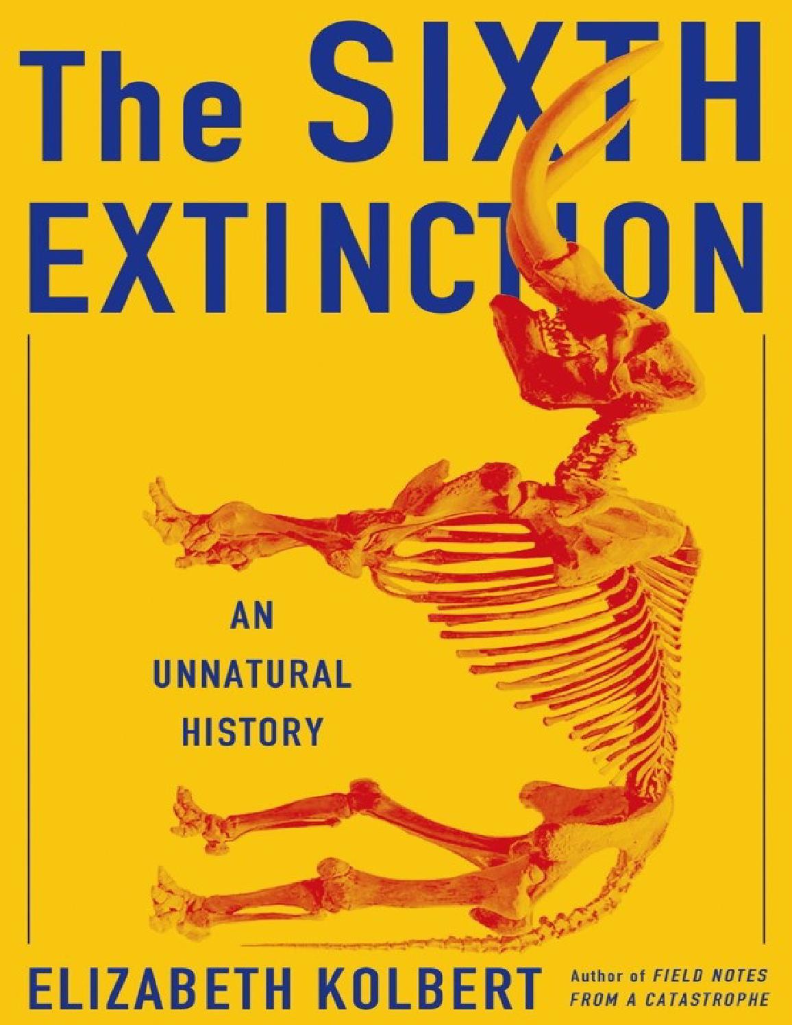 Photo: The Sixth Extinction (Cover)