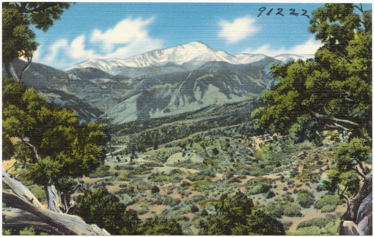 Pikes Peak Postcard