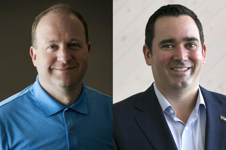 Photo: Jared Polis and Walker Stapleton