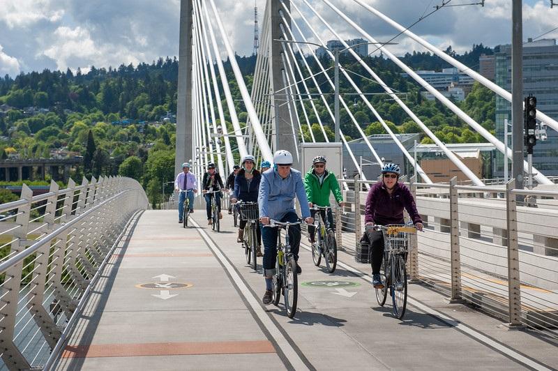 Bikers in Portland