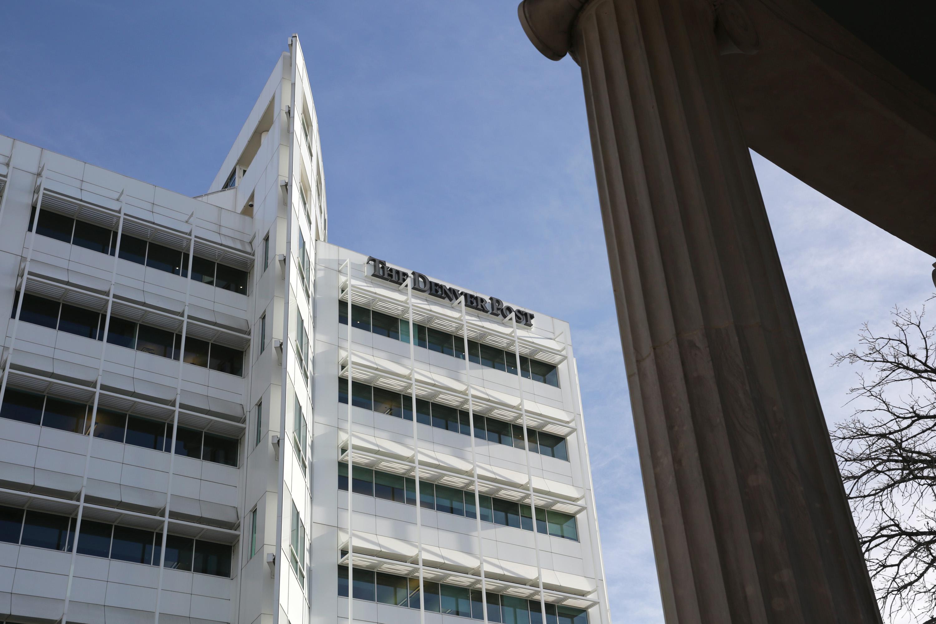 Photo: Denver Post Building From Civic Center Park (HV)