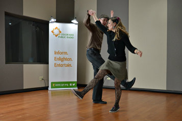 Photo: Denver Lindy Hoppers perform radio dance at CPR 3-2
