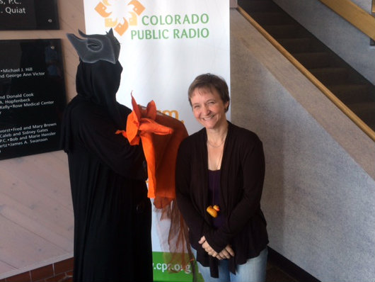 Photo: Robin Walsh and puppet friend