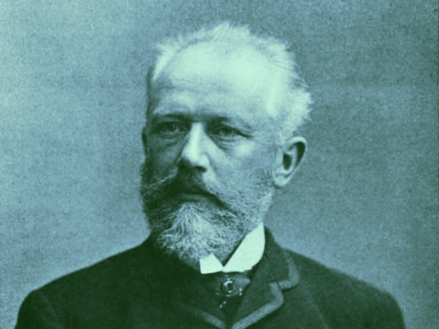 Photo: Tchaikovsky blue duotone