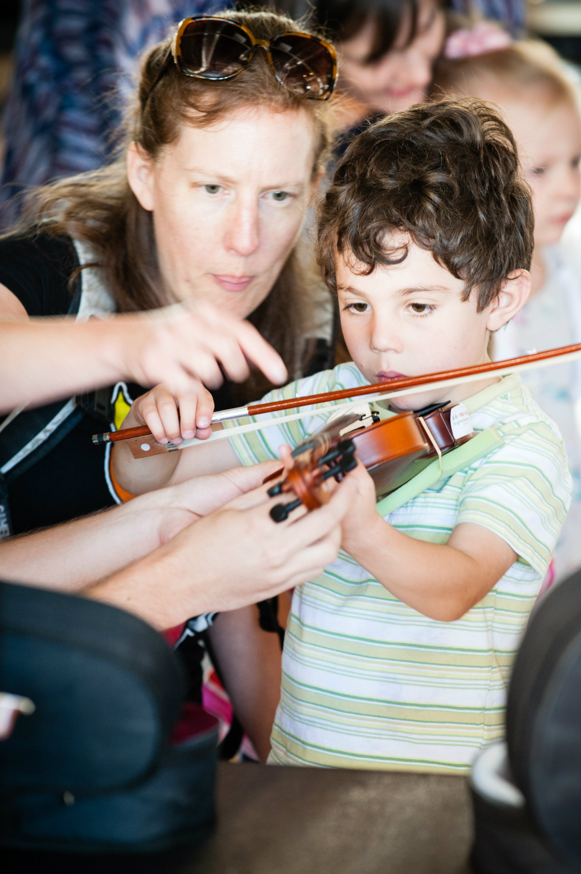 Photo: Inside the Orchestra Violin Lesson