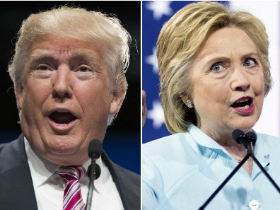 Photo: Trump And Clinton 2 Shot (AP File)