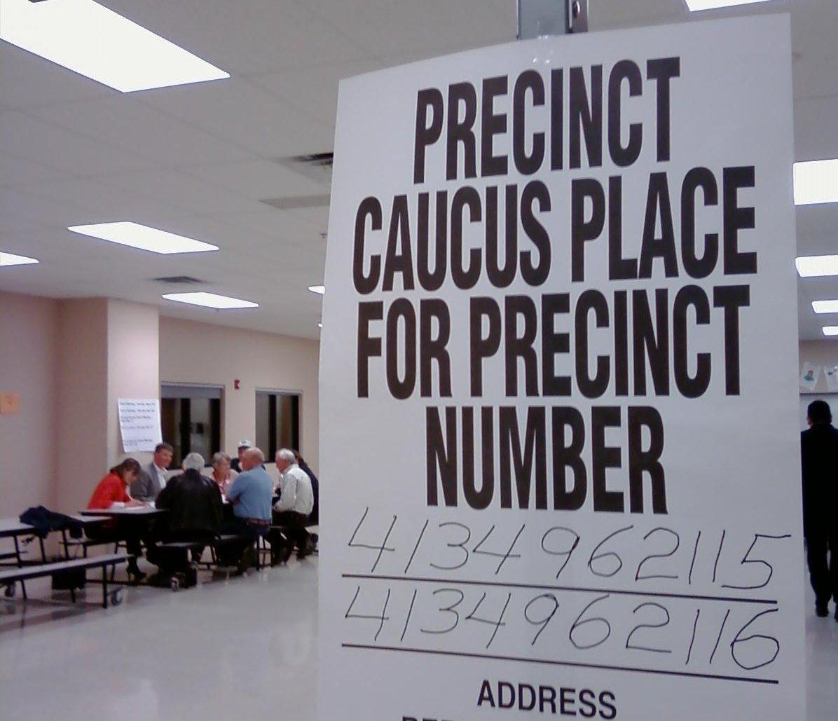 Photo: caucus voting election