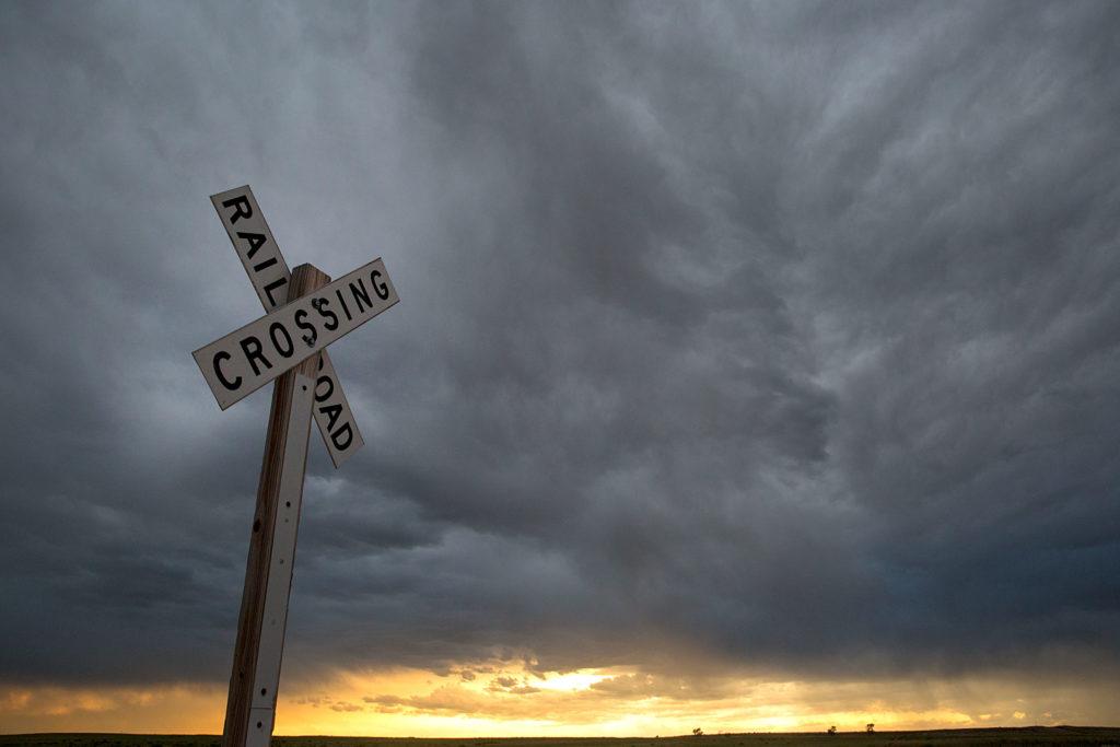 Rail Road Crossing Near Deer Trail