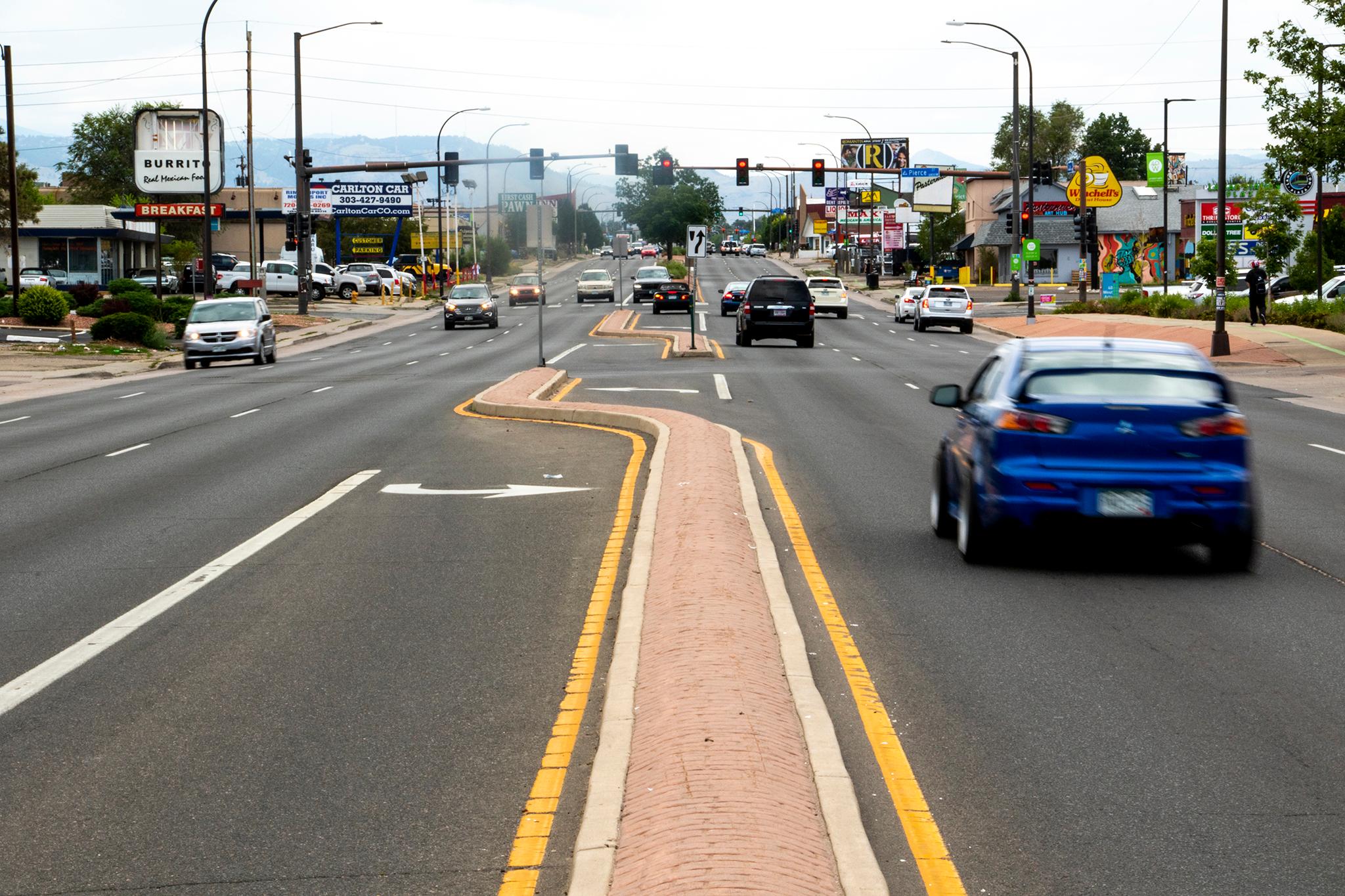 West Colfax Avenue, Lakewood, Aug. 7, 2019. (Kevin J. Beaty/Denverite)