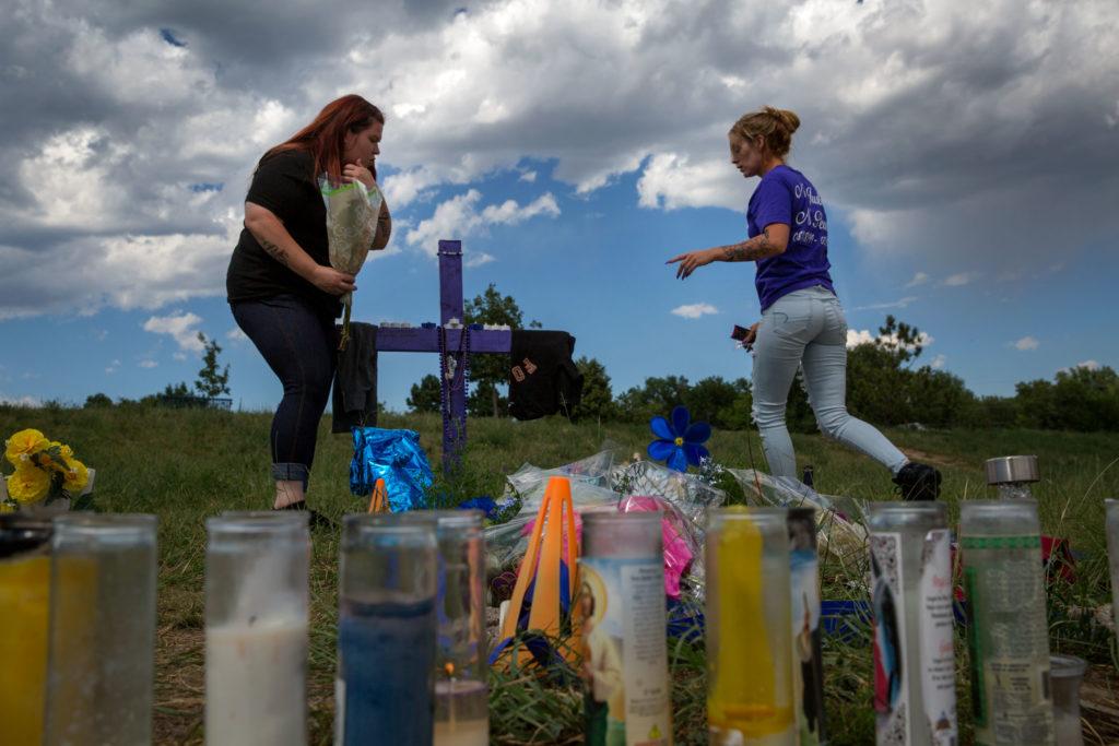 De'von Bailey Police Shooting Memorial Mourners Colorado Springs