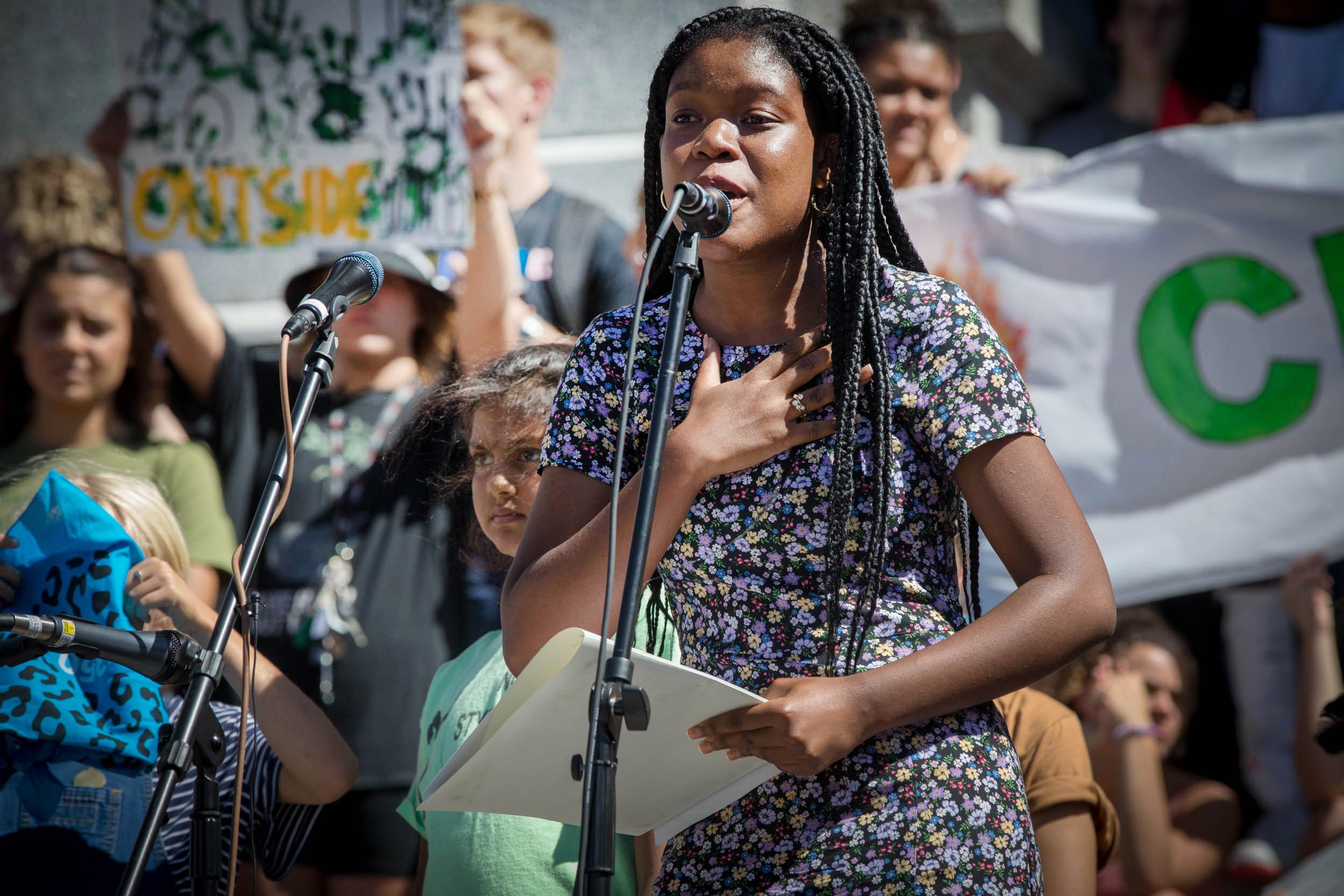 190920 Climate Strike Denver Isha Kanu