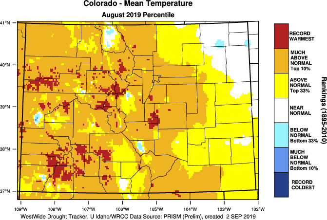 Colorado Mean Temperature