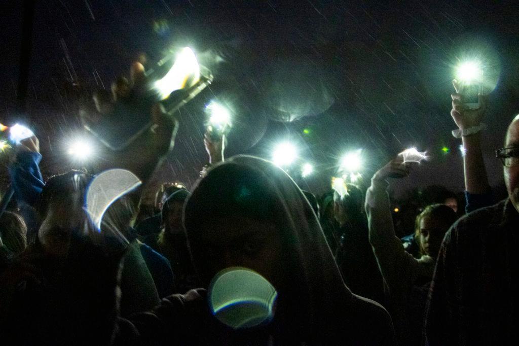 A vigil at Highlands Ranch High School, May 8, 2019. (Kevin J. Beaty/Denverite)