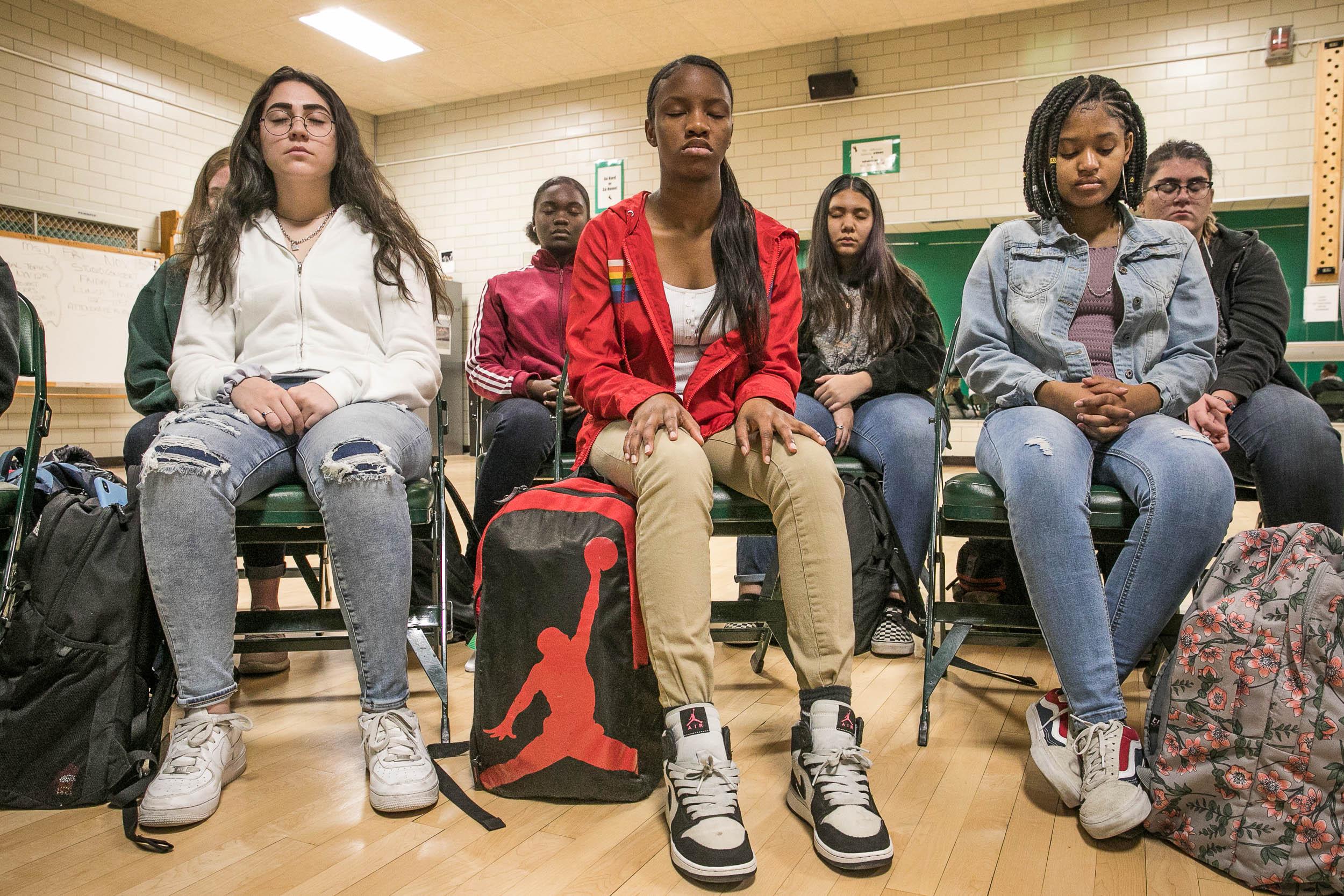 Teens George Washington High School Meditation Class