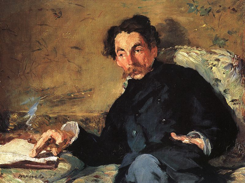 Portrait of poet Stéphane Mallarmé by Édouard Manet