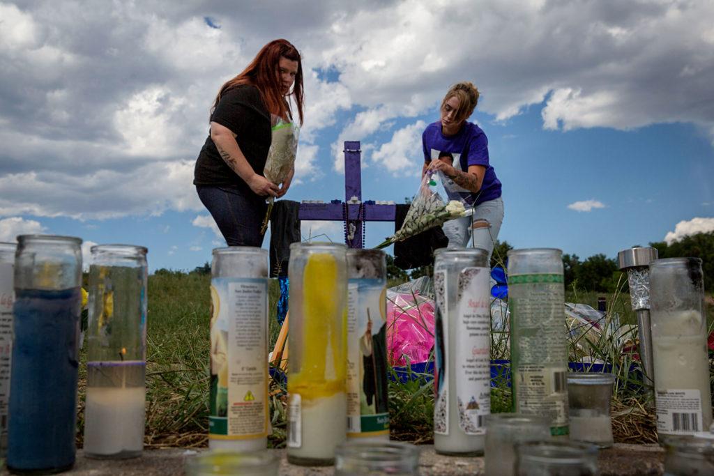 De'von Bailey Police Shooting Memorial Mourners Colorado Springs