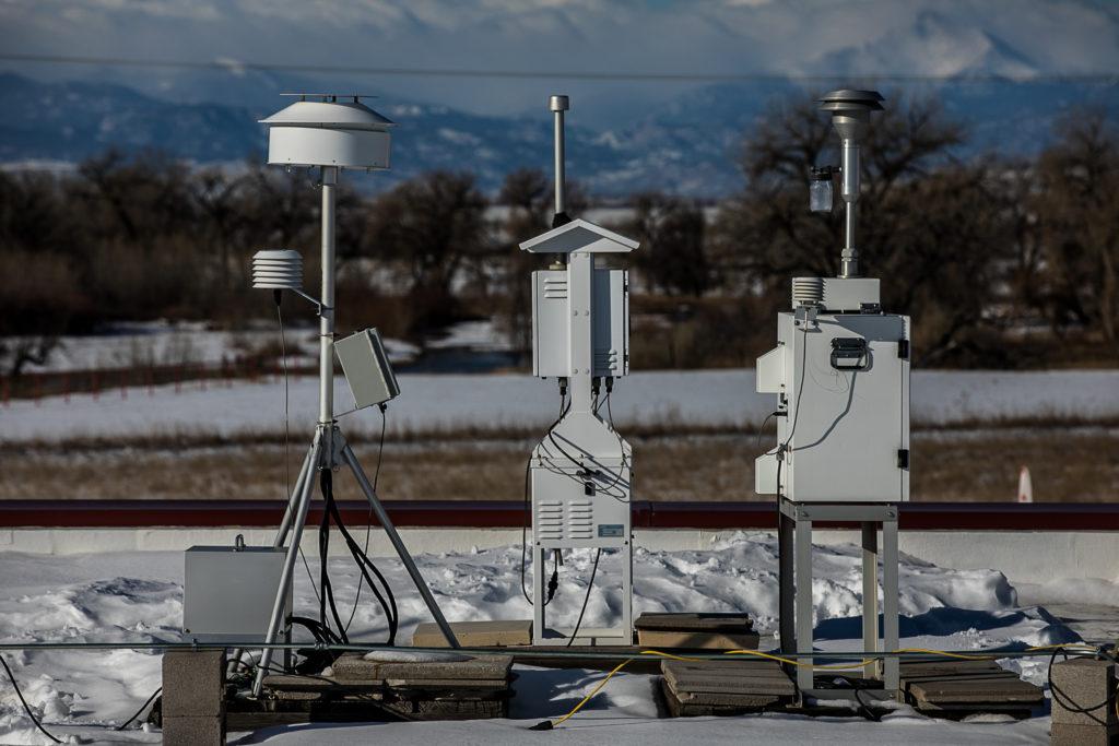 CDPHE AIR QUALITY MONITOR SOUTH VALLEY MIDDLE SCHOOL PLATEEVILLE