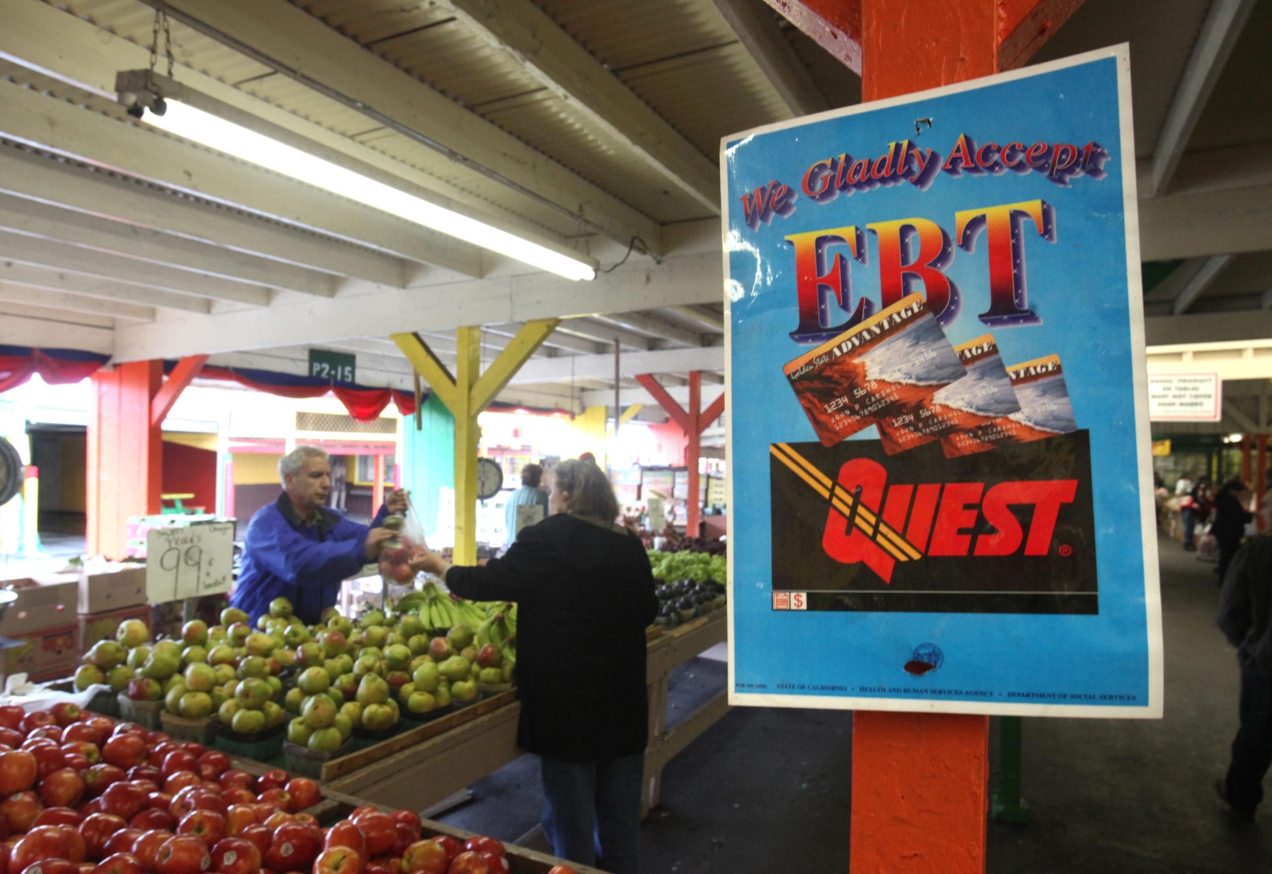 Farm Scene Markets Food Stamps