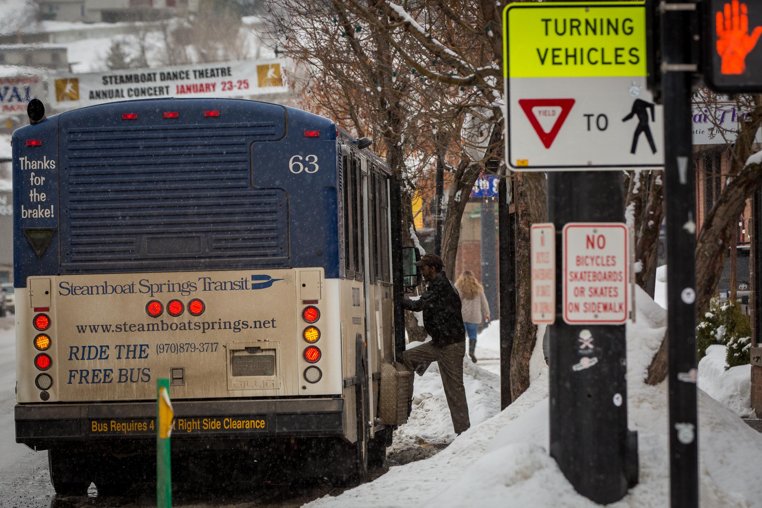Steamboat Springs Downtown Scenes Winter