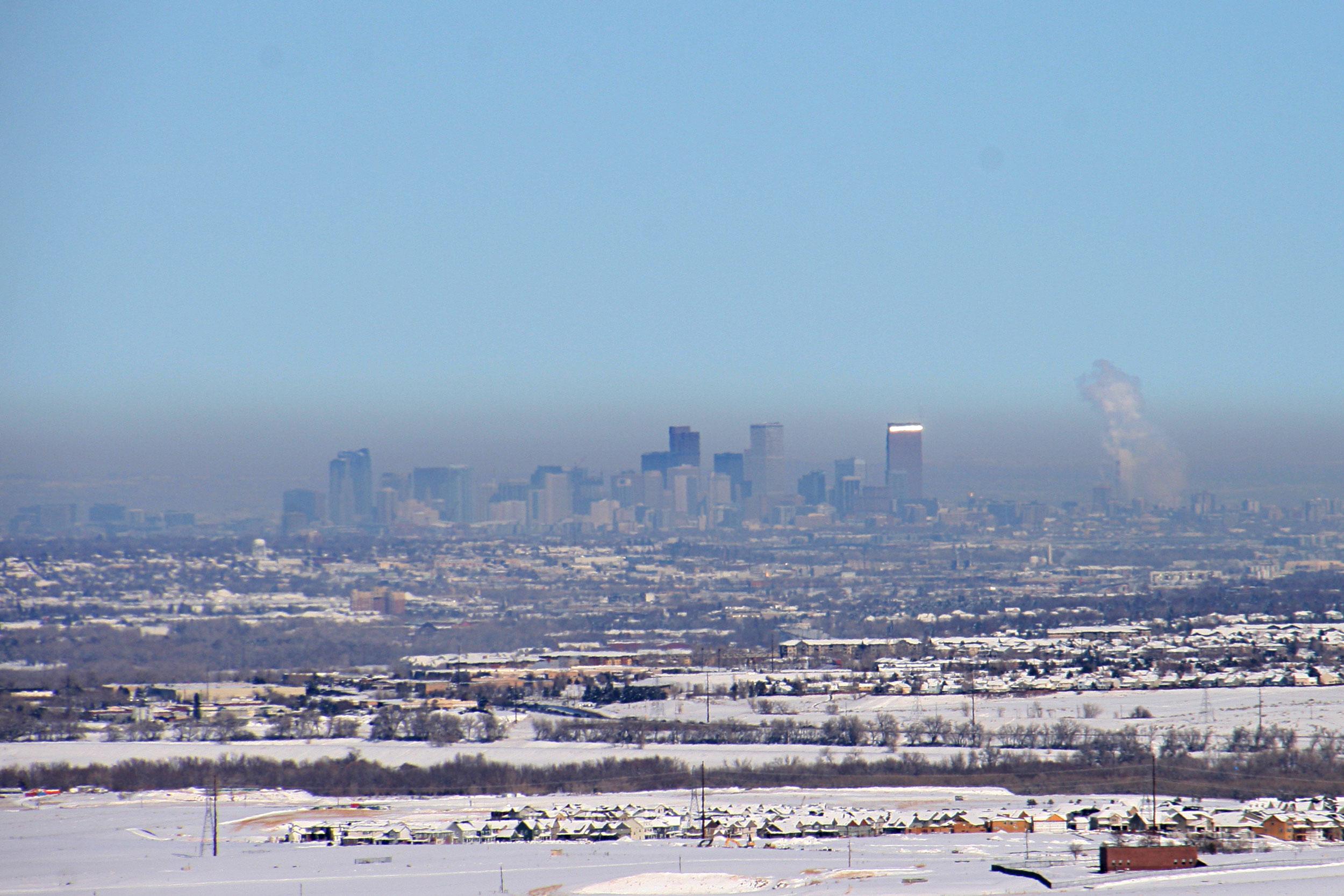 Air pollution over Denver