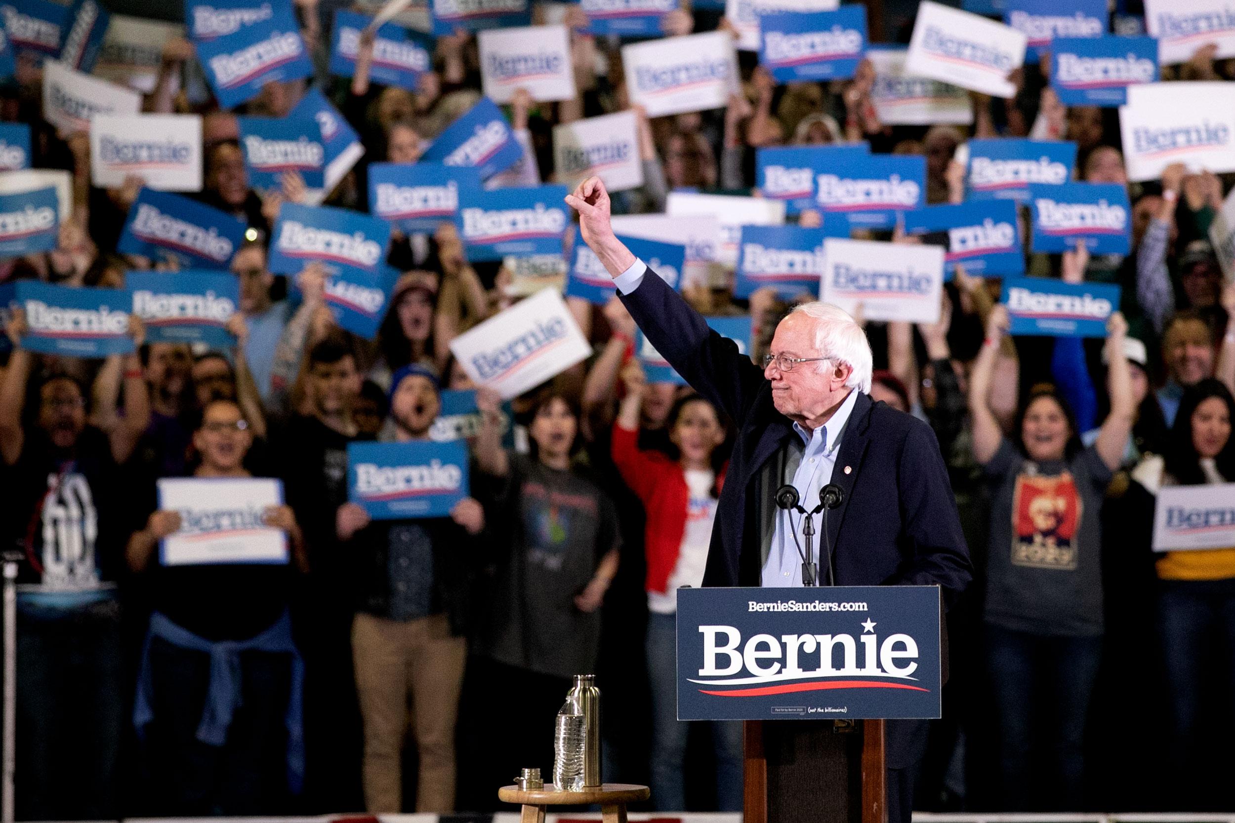 Bernie Sanders Campaigns In Denver 1