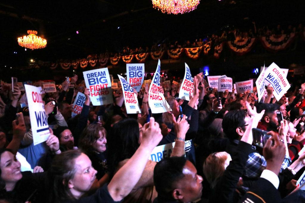 Elizabeth Warren Campaigns In Denver