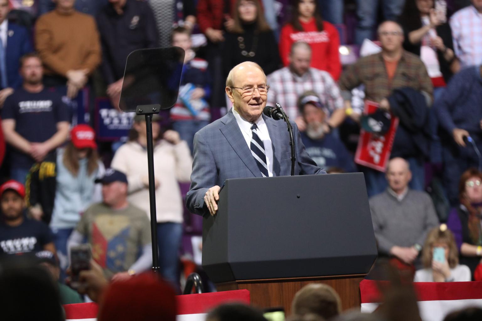 Dobson Trump Campaigns In Colorado Springs