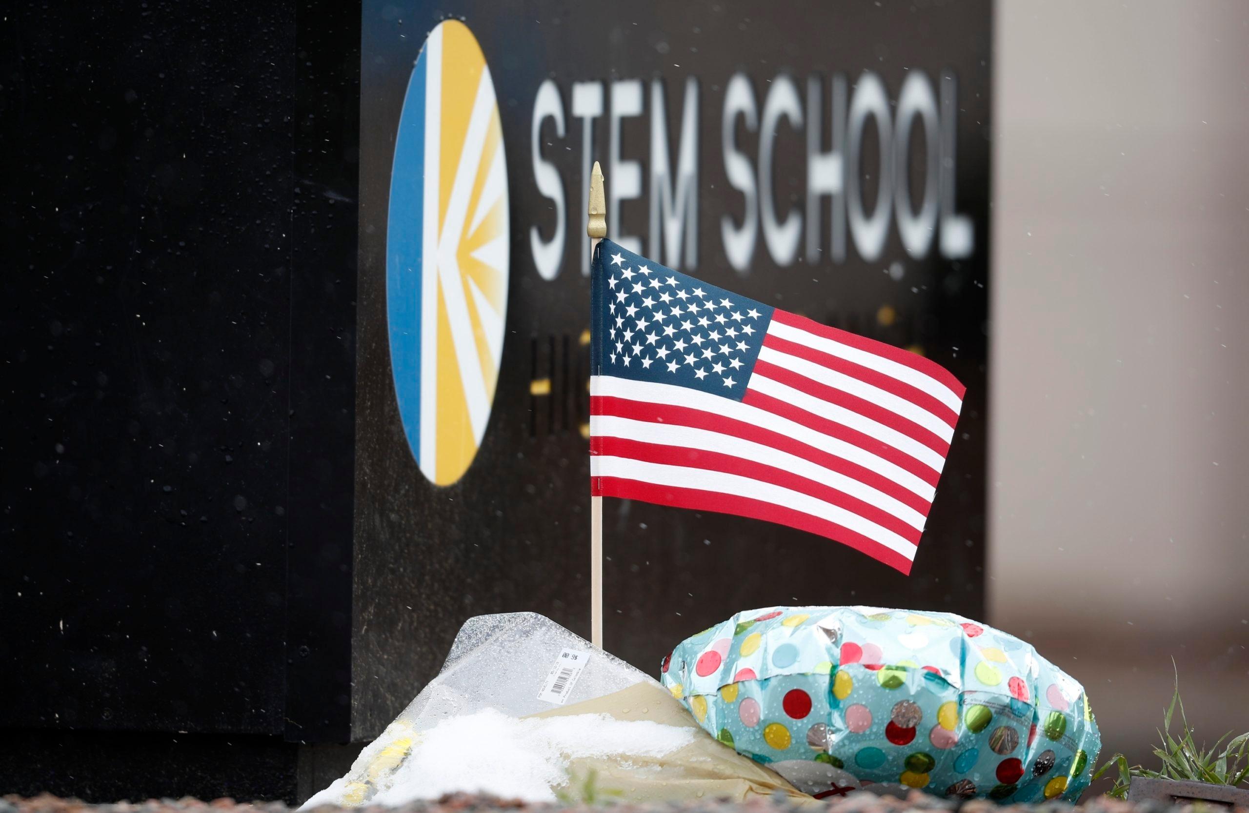 STEM Highlands Ranch school, American flag, STEM Highlands Ranch