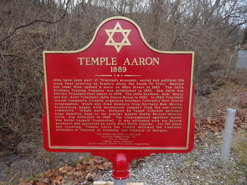 Temple Aaron Dedication Plaque